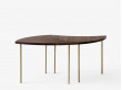 Pinwheel HM7 coffee or side table by Hvidt and Mølgaard. New edition. Oak