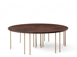 Pinwheel HM7 coffee or side table by Hvidt and Mølgaard. New edition. Oak