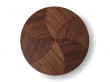 Pinwheel HM7 coffee or side table by Hvidt and Mølgaard. New edition. Walnut