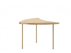 Pinwheel HM7 coffee or side table by Hvidt and Mølgaard. New edition. Walnut