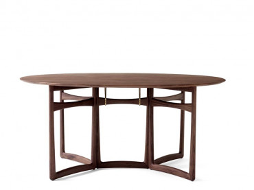 Table de repas scandinave pliante modèle Drop Leaf HM6 6 pers. Edition neuve.