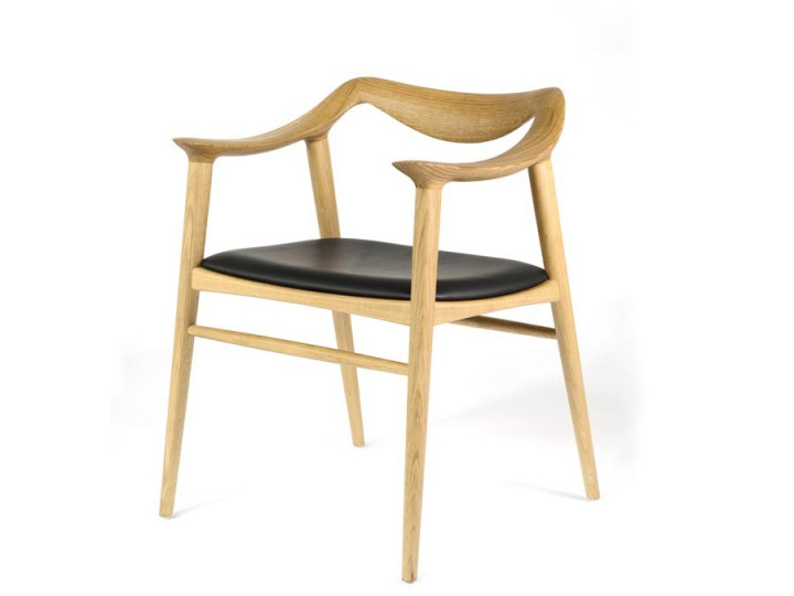 Fauteuil scandinave Bambi 57 Chêne. Nouvelle édition