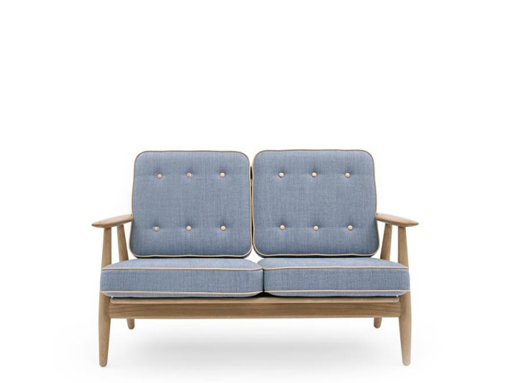 GE 240, sofa 2 seat. by Hans Wegner. New edition