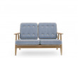 GE 240, sofa 2 seat. by Hans Wegner. New edition