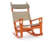 GE 673 "Keyhole" Rocking chair by Hans Wegner. New edition