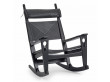 Fauteuil à bascule ou Rocking chair scandinave GE 673. Edition neuve