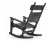 Fauteuil à bascule ou Rocking chair scandinave GE 673. Edition neuve