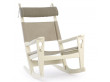 Fauteuil à bascule ou Rocking chair scandinave GE 673. Edition neuve