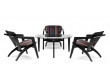 GE 465 BUTTERFLY coffee table 100 cm BY Hans Wegner. New edition