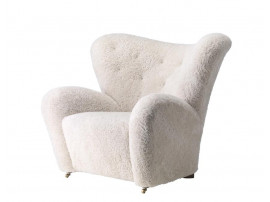 The Tired Man lounge chair, sheepskin. New edition