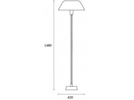 Senator Floor lamp. Graphite grey. New edition