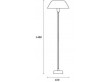 Senator Floor lamp. Graphite grey. New edition