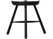 Tabouret scandinave Shoemaker Chair™ No. 49 teinté noir. Nouvelle édition