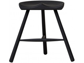 Tabouret scandinave Shoemaker Chair™ No. 49 teinté noir. Nouvelle édition