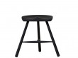 Tabouret scandinave Shoemaker Chair™ No. 49 teinté noir. Nouvelle édition