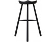 Bar stool, Shoemaker Chair™ No. 68, Black-stained Beech. New edition. 68 cm ou 78 cm