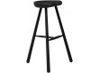 Tabouret scandinave Shoemaker Chair™ No. 49 teinté noir. 68 cm ou 78 cm. Nouvelle édition 
