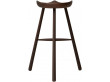 Tabouret scandinave Shoemaker Chair™ No. 49 chêne fumé. 68 cm ou 78 cm. Nouvelle édition 