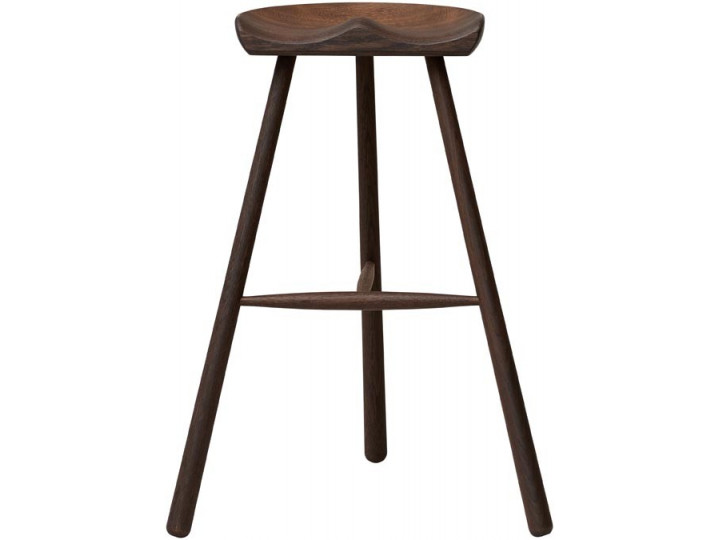 Bar stool, Shoemaker Chair™ No. 68, Smoked Oak. New edition.  68 cm ou 78 cm