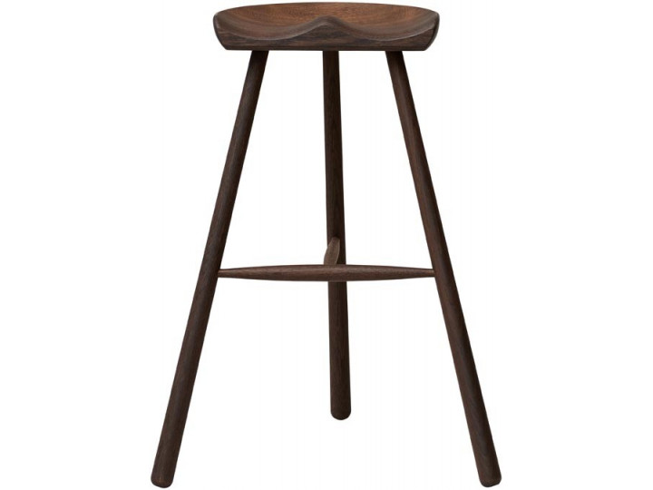Tabouret scandinave Shoemaker Chair™ No. 49 chêne fumé. 68 cm ou 78 cm. Nouvelle édition