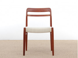 Mid-Century Modern Danish dining chairs in teak. 