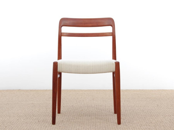 Mid-Century Modern Danish dining chairs in teak. 