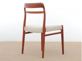 Mid-Century Modern Danish dining chairs in teak. 