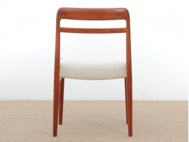 Mid-Century Modern Danish dining chairs in teak. 