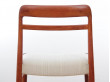 Mid-Century Modern Danish dining chairs in teak. 