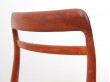 Mid-Century Modern Danish dining chairs in teak. 