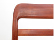 Mid-Century Modern Danish dining chairs in teak. 