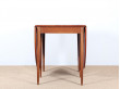 Mid-Century Modern Scandinavian dining table flap table in teak and oak for 2-6 seats