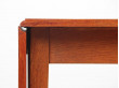 Mid-Century Modern Scandinavian dining table flap table in teak and oak for 2-6 seats