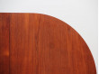 Mid-Century Modern Scandinavian dining table flap table in teak and oak for 2-6 seats