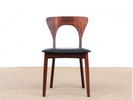 Mid-Century  modern scandinavian set of dining chairs  in Rio rosewood model "Peter"