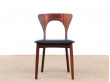 Mid-Century  modern scandinavian set of dining chairs  in Rio rosewood model "Peter"