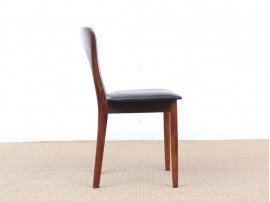 Mid-Century  modern scandinavian set of dining chairs  in Rio rosewood model "Peter"