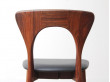 Mid-Century  modern scandinavian set of dining chairs  in Rio rosewood model "Peter"