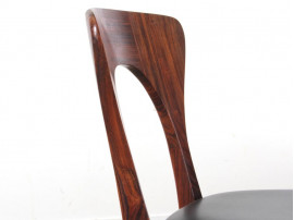 Mid-Century  modern scandinavian set of dining chairs  in Rio rosewood model "Peter"