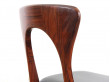 Mid-Century  modern scandinavian set of dining chairs  in Rio rosewood model "Peter"