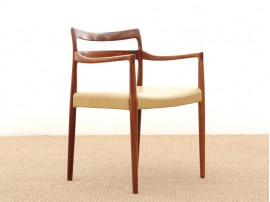 Fauteuil scandinave en palissandre de rio