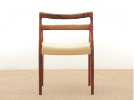 Mid century modern armchair in Rion rosewood by Kai Lyngfeldt