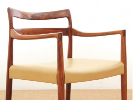 Mid century modern armchair in Rion rosewood by Kai Lyngfeldt