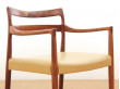 Mid century modern armchair in Rion rosewood by Kai Lyngfeldt