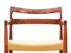 Fauteuil scandinave en palissandre de rio