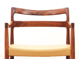 Mid century modern armchair in Rion rosewood by Kai Lyngfeldt