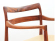 Fauteuil scandinave en palissandre de rio