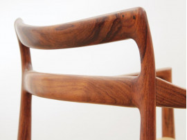 Mid century modern armchair in Rion rosewood by Kai Lyngfeldt