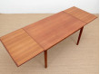 Mid-Century Modern Scandinavian dining table in teak 4/8 seats