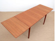 Mid-Century Modern Scandinavian dining table in teak 4/8 seats model Bjärni